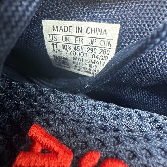 Adidas Harden Vol.4 GCA Men 11 Navy Blue Athletic Sneakers Low Top Running Shoes